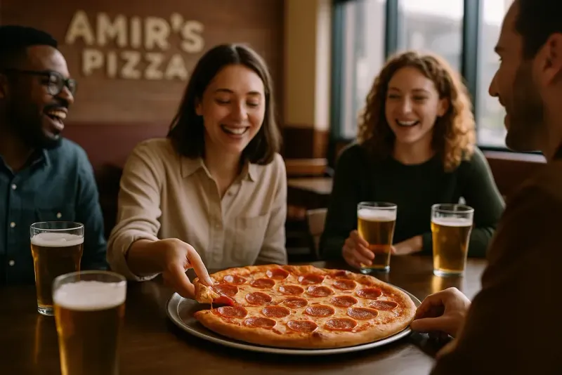 Celebrating with Pizza