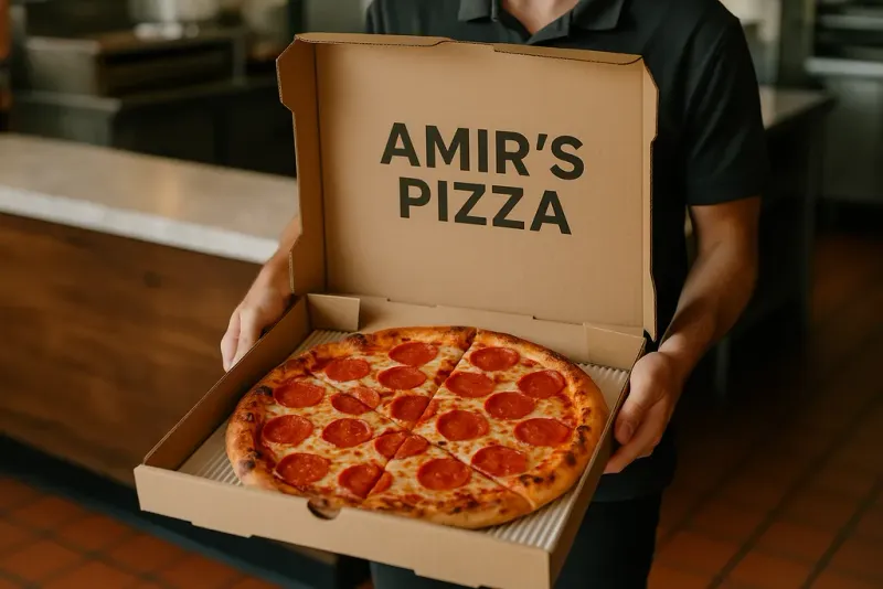 Delicious pizza delivery