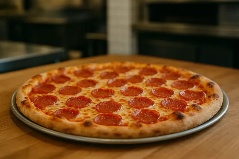 Delicious pizza from Amir's